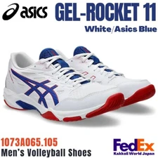 Asics Volleyball Shoes GEL-ROCKET 11 White/Asics Blue 1073A065.105 2025 NEW!