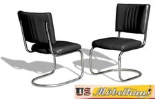 CO-28 Black Bel Air Möbel 2 Stühle Swingstuhl Diner Küchenmöbel Küchenstuhl USA