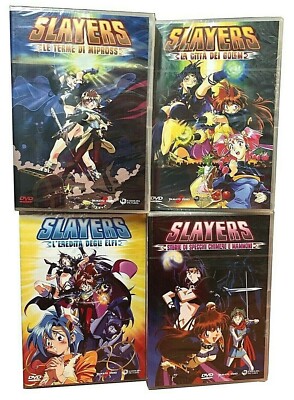 4 Dvd SLAYERS - LA CITTÀ DEI GOLEM LE TERME DI MIPROSS L'EREDITA DEGLI ELFI ...