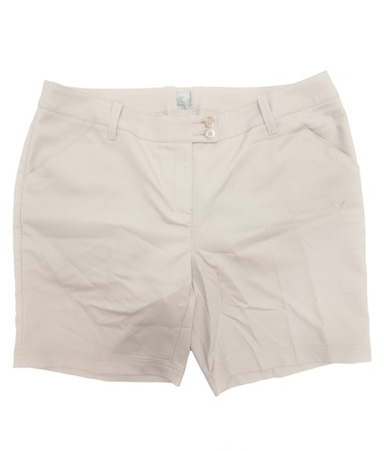 Callaway Damen, Opti Dri 7 Zoll Inseam Golf Shorts, silberfarbenes Futter, 8