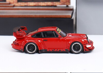 4R-258 RAUH-Welt 1/64 ポルシェ RWB 964 993 SH 1/64 Scale Porsche 964 RWB RAUH-Welt Red Resin Car Model