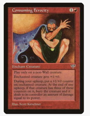 Consuming Ferocity - Mirage (MIR) (x4) PLAYSET Vintage Magic the Gathering