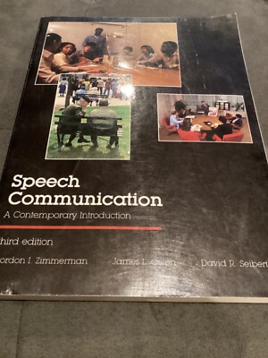 Speech Communication: A Contemporary Introduction, 3rd Edition, Zimmerman