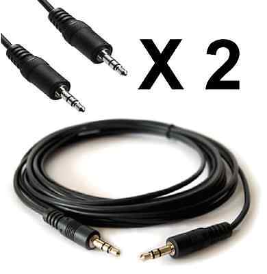 2 Units of 10 feet 3.5mm Male to Male M//M Jack Audio Stereo Cable For PC MP3 etc