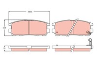 TRW BremsbeläGe Bremsbelagsatz Scheibenbremse FüR Isuzu Trooper II UB