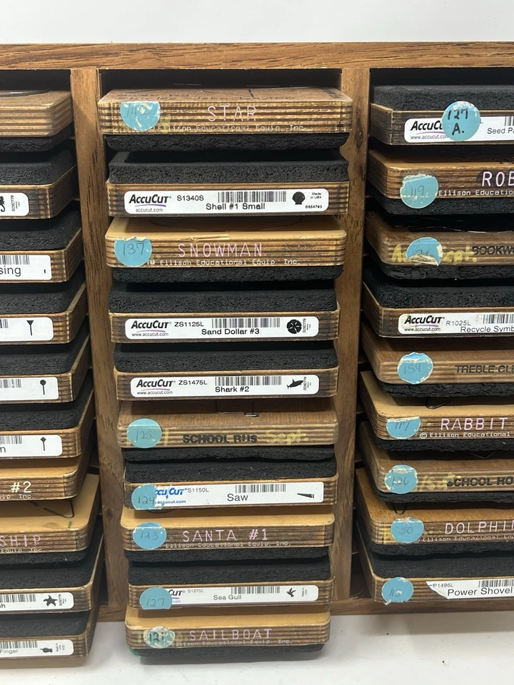 Lot 29 Ellison Educat 4" Accu-Cut Animals, Machines, Shapes Cutting Dies 5x6 - Image 3 of 4