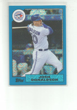 2017 TOPPS '87 TOPPS SILVER PACK CHROME BLUE #87JD JOSH DONALDSON 28/99