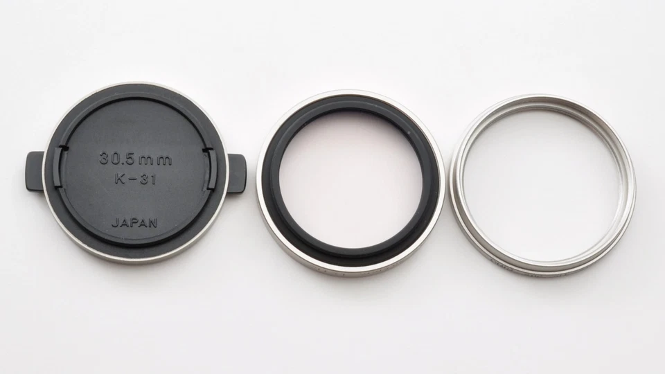 Contax K-31 Lens Cap 30.5mm 1A MC Filter Tix 30.5mm Adapter Ring Near Mint Japan - Image 2 of 4