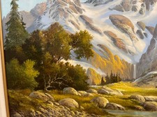 William F. Powell original oil painting listed California artist signed AND date