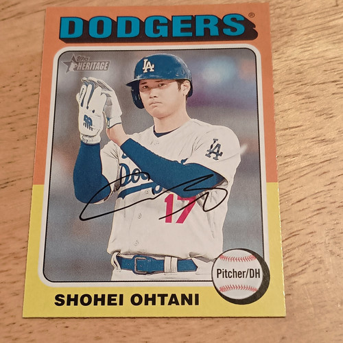 Topps 2024 Heritage Shohei Ohtani Los Angeles Dodgers Base Set Card #371