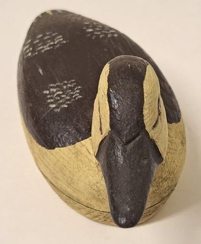 Antique Carved & Painted Small Hollow Body Duck Decoy - Picture 9 of 13