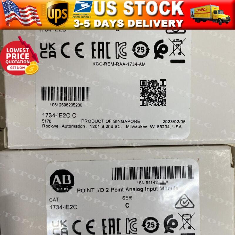 1734-IE2C Allen-Bradley Input Module POINT I/O, Analog New Sealed - US Free Tax