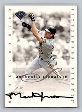1996 Leaf Signature Series Signatures Update Mark Johnson Auto Pirates Baseball