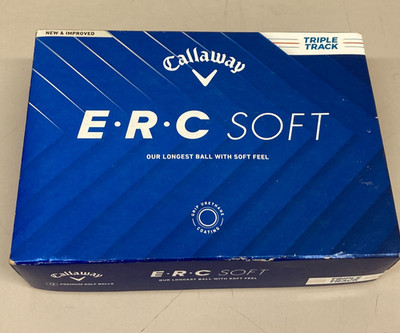 -NEW IN BOX- Callaway ERC Soft White Golf Balls -DOZEN
