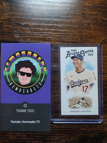 2025 Topps Allen & Ginter - Shohei Ohtani 1889 SSP Mini #N222-1 Dodgers N22