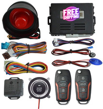 Sistema De Alarma Para Carros boton Encendido Control Remoto Todo En 1 Calidad
