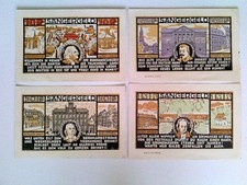 Banknoten, Notgeld, Weimar, Sängergeld, 10/25/50 Pfennig und 1 Mark, 1921, Konvo