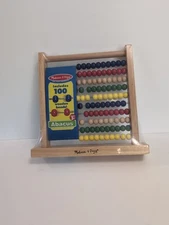 Melissa & Doug Wooden ABACUS Classic Toy 100 Beads