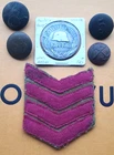 Group of WW1 British Military buttons, patch, Austro-Hungarian medal