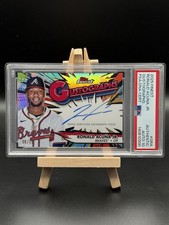 Ronald Acuna Jr 2025 Topps Finest Gustographs Autograph 8/25 PSA AUTO GRADE 10!!