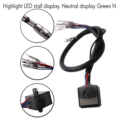 GrüNe Led Universal N-6 Digitale Gang Anzeige Motorrad Anzeige Schalt Hebel7718 - Afbeelding 7 van 9
