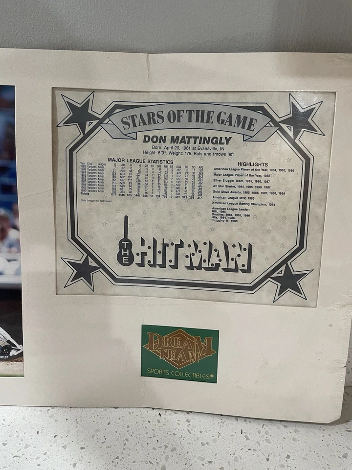 Dream Team Sports Collectibles Stars of the Game Don Mattingly  - Image 2 of 3