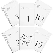Wedding Table Numbers 1-30 Cards - Perfect for Wedding Reception, Banquets,
