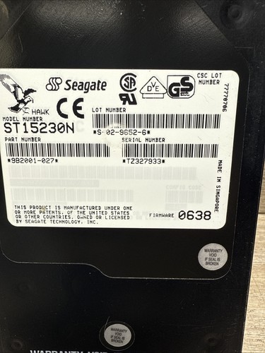 Disque dur cache rapide SCSI 3,5" 2 Mo Seagate ST15230N - 5,1 Go 5,4 K 50 broches - Photo 2/10