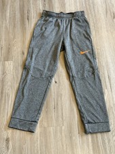 Nike Dri Fit Youth XL Gray Joggers/ Sweatpants, Elastic Waist With Drawstring