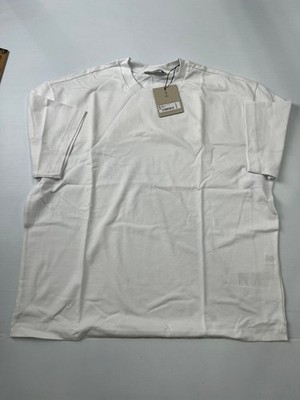 ALL SAINTS Fuse Oversized Etta T-Shirt Women's Size L Optic White