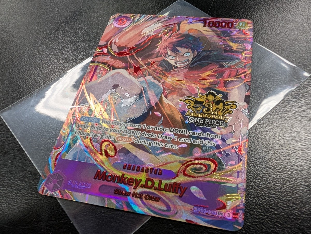 Monkey D Luffy OP09-119 3rd Anniversary Promo One Piece Card