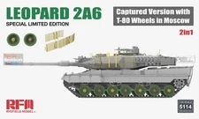 RFMRM5114 1:35 Rye Field Model Leopard 2A6 Captured Version with T-80 Wheels in