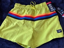 Speedo Men's Hydro Tech Volley Swim Shorts, Bitter Lime, Size S NWT