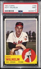 1963 TOPPS #108 HOYT WILHELM PSA 9
