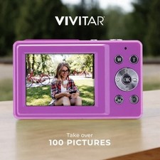 NEW - Purple Vivitar PopSnap digital camera, 16x zoom, 1080HD, 2.4 screen