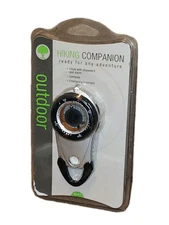 Hiking Companion Outdoor Compass Clock with Stopwatch & Alarm, Flashlight 63-313