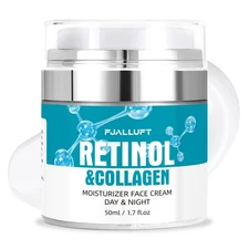 Retinol Cream for Anti Wrinkles Anti Aging Face Moisturizer Collagen Day & Nite