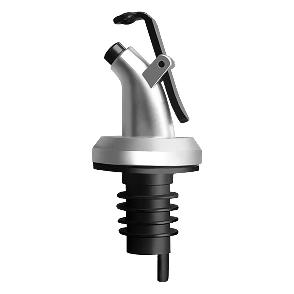 Tapón de botella de aceite vinagre verter dispensador vaso oliva cruet vino caño vintage Foto 2 de 4