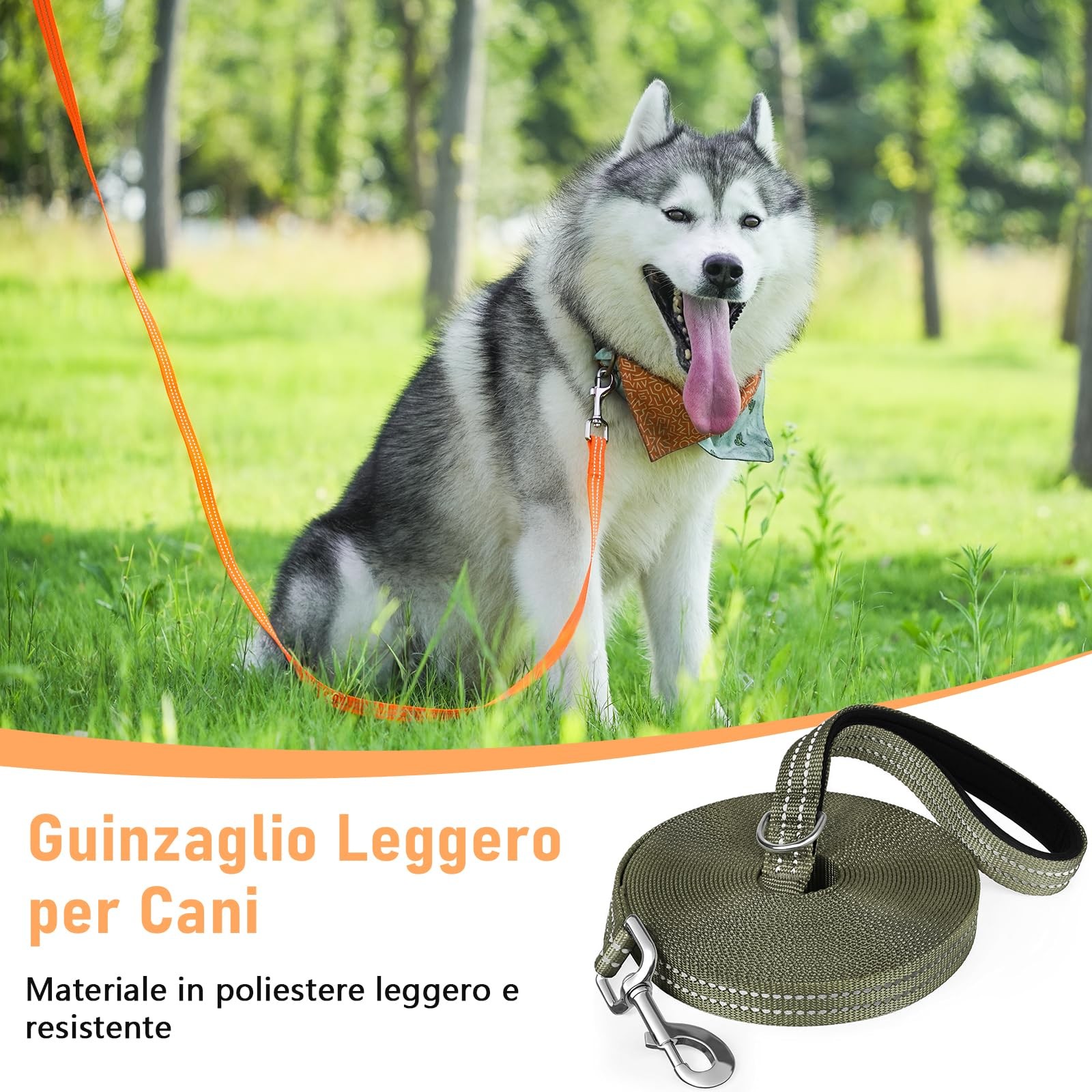 X XBEN Guinzaglio 20m Resistente e Leggero | Prezzo e Qualità - 2