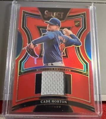 Cade Horton 98/99 RC: 2025 Select Baseball -Selective Swatches -Red Prizm -Cubs