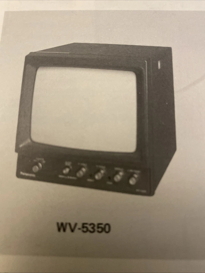 manual de servicio wv-5350/wv-5351/wv-5352 video monitor Panasonic vintage manuales Foto 2 de 4