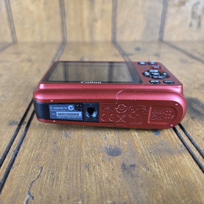 Canon Powershot A495 Compact Digital Camera Red 10.0 MP 3.3X