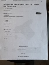 Neuspeed P-flo Air Intake Kit Pq35.2.0l Gen.12 65.10.91