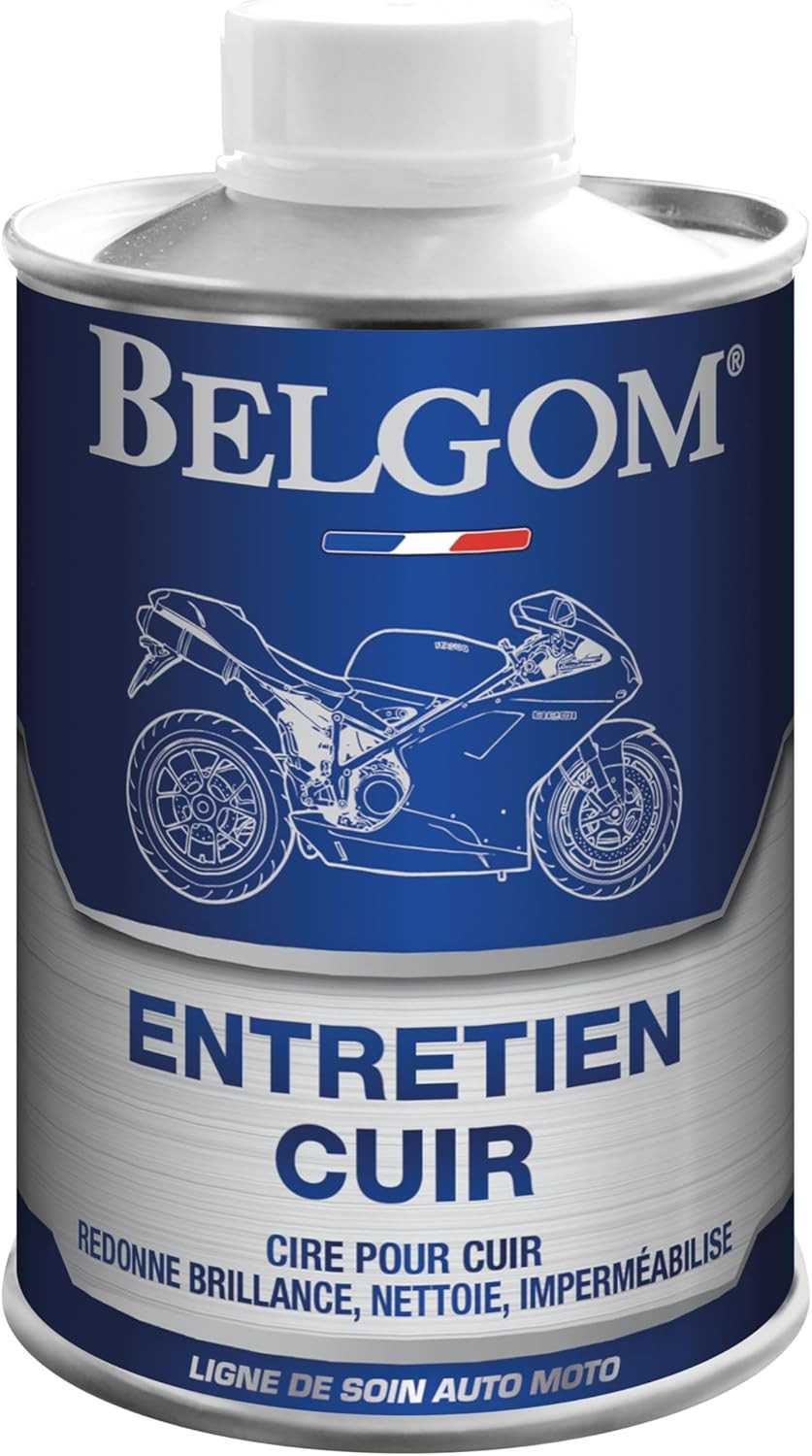 Belgom Entretien Cuir crème protectrice pour l'habitacle auto et les blousons de moto