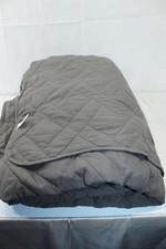Quilted Comforter Set Lightweight Grey With 2 Shams Full / Queen Size