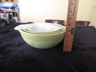 VTG Lot of 3 Pyrex Bowls Spring Blossom Crazy Daisy AS IS
