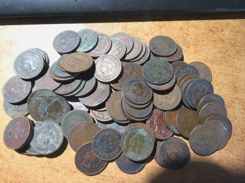 Bulk Lot 94 Injured Indian Pennies Never Know What You Will Find! Q1