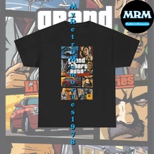 NEW Grand Theft Auto Liberty City Stories GTA Box Art Design Black T-Shirt S-5XL
