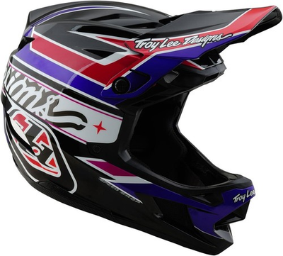 #ad Troy Lee Designs D4 POLYACRYLITE LINEAR MTB Helmet WMIPS Black All Sizes G2U $189.00
