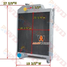 Radiator Fits John Deere 1640 1641 1840 2040 2141 2350 2541 2550 2750 AL37568